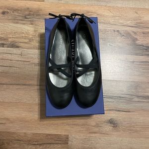 Stuart Weitzman Bolshoi Ballerinas Black Ballet Flats Size 6